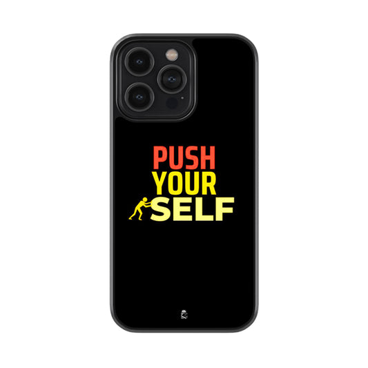 Push Your Self Glossy Metal Case