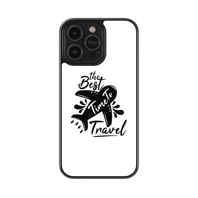 Best Time To Travel Glossy Metal Case