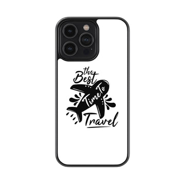 Best Time To Travel Glossy Metal Case