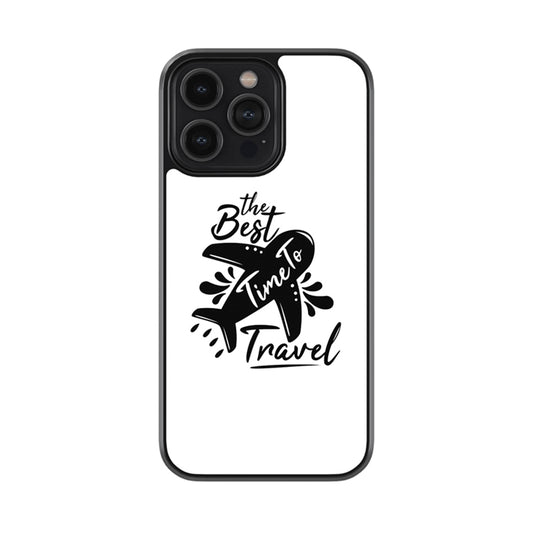 Best Time To Travel Glossy Metal Case