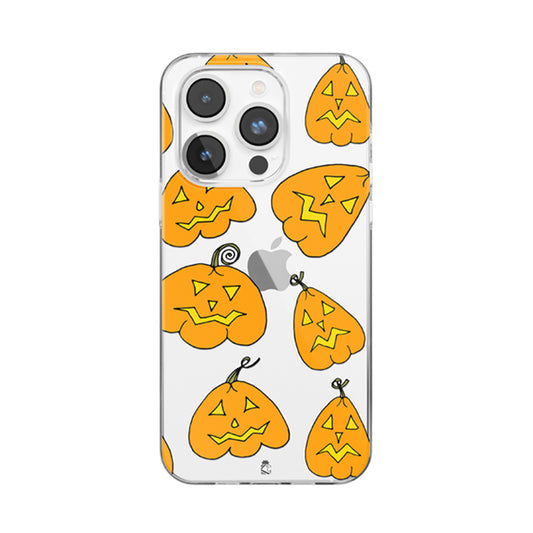 Halloween Pumpkins Clear Silicone Case