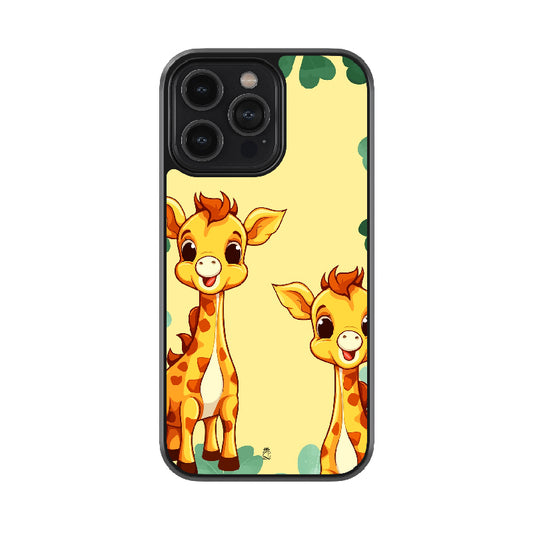 Baby Giraffe Glossy Metal Case