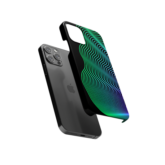 Rainbow Wave Slim Hard Case