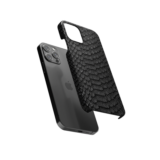 Black Integument Slim Hard Case