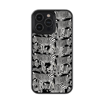 Illusionate Zebra Glossy Metal Case