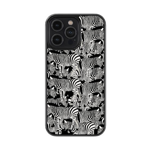 Illusionate Zebra Glossy Metal Case