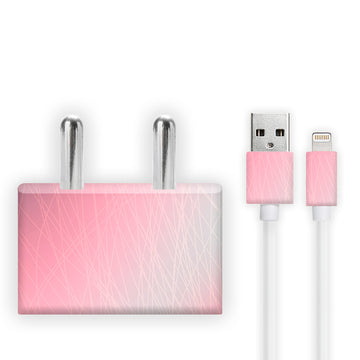Pink Stripes Charger Skin
