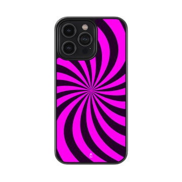 Dark Purple Wheel Pattern Glossy Metal Case