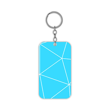 Blue Stripes Keychain