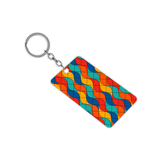 Abstractive Curves Keychain