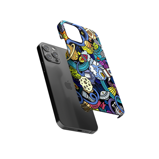 Space Doodle Slim Hard Case