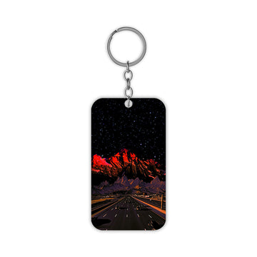 Space Road Keychain