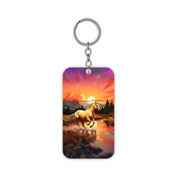 Horse and the Nature Keychain