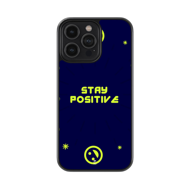 Stay Positive Glossy Metal Case