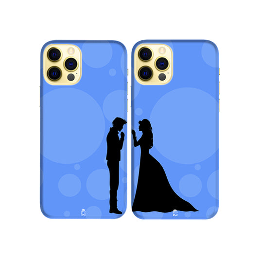 Pray And Stay Together Slim Hard Couple Phone Case