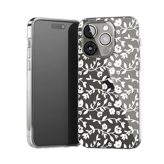 Plant Pattern Clear Silicone Case