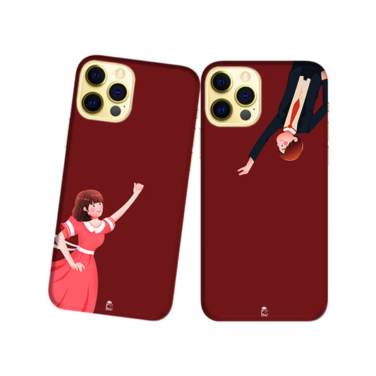 Catch Me Slim Hard Couple Phone Case