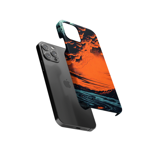 Orange Planet Slim Hard Case