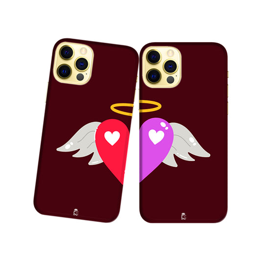 Blessed Hearts Slim Hard Couple Phone Case
