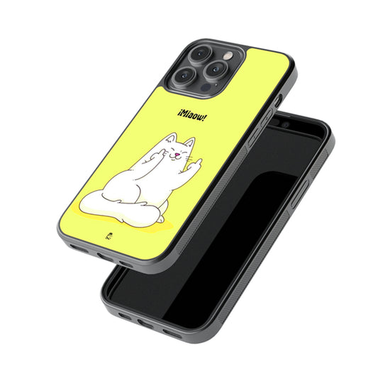 Miaow *Uck  Glossy Metal Case