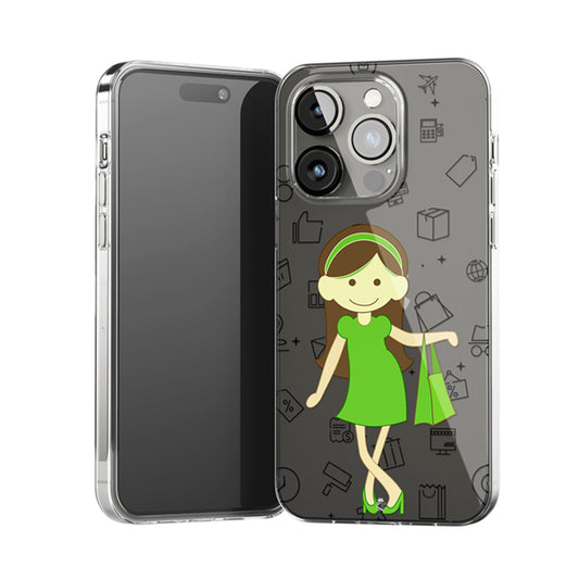Shopping Lady Clear Silicone Case