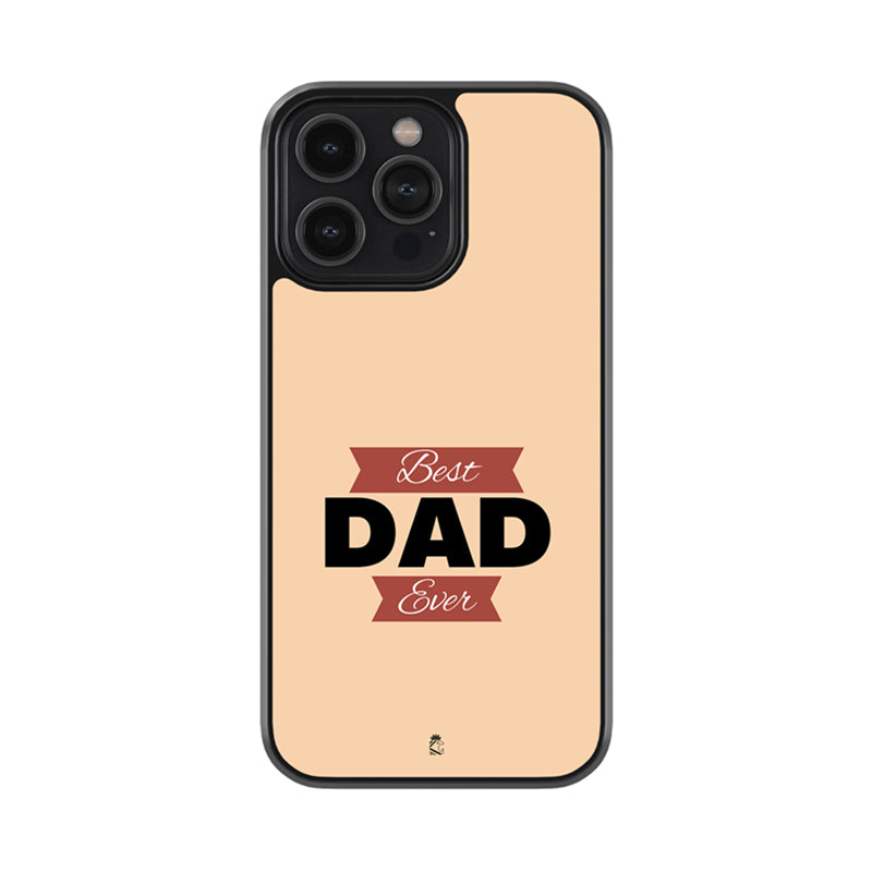 Best Dad Ever Glossy Metal Case