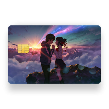 Anime Couple Debit Card Skin