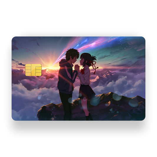 Anime Couple Debit Card Skin