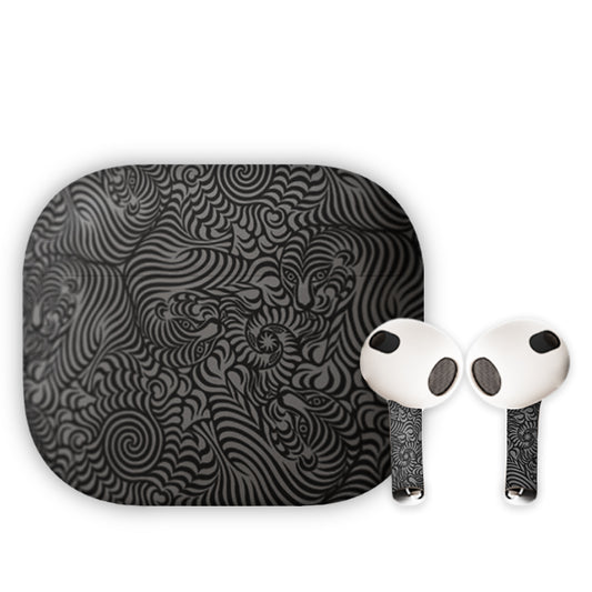 Tiger Pattern Earbuds Skin