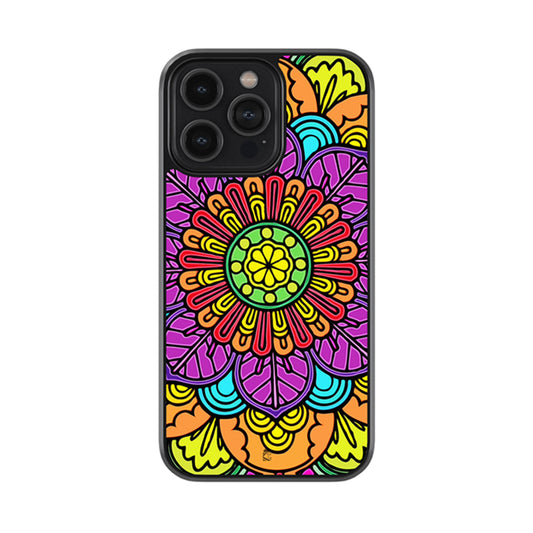 Big Colourful Leaf Glossy Metal Case