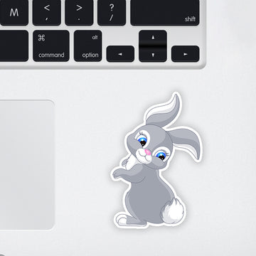 Elagant Rabbit Laptop Sticker