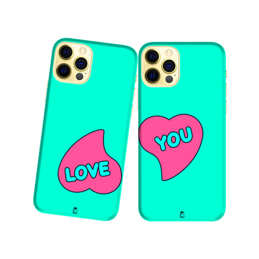 Love You Slim Hard Couple Phone Case