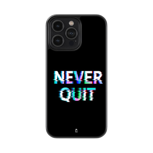 Never Quit Glossy Metal Case