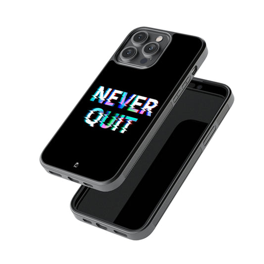 Never Quit Glossy Metal Case