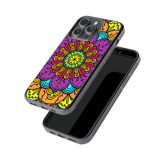 Big Colourful Leaf Glossy Metal Case