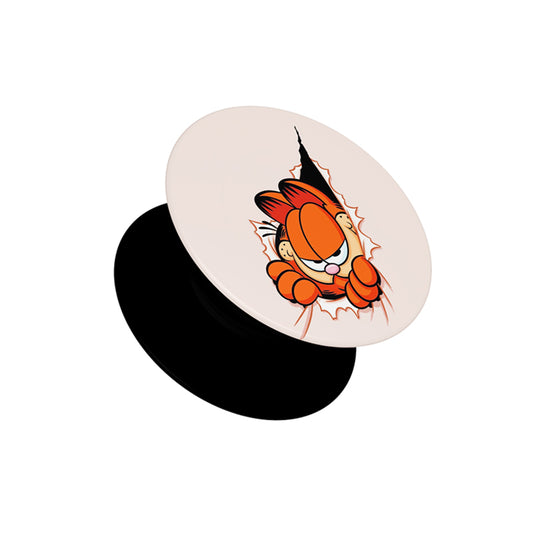 Crazy Garfield Fan Art Pop Socket