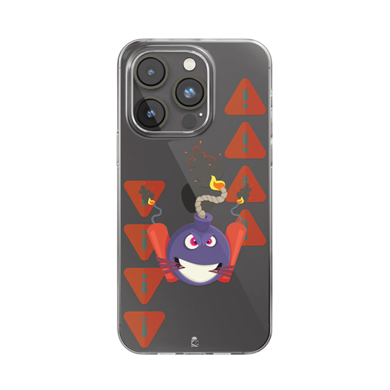 Dangerous Bomb boy Clear Silicone Case