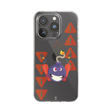 Dangerous Bomb boy Clear Silicone Case