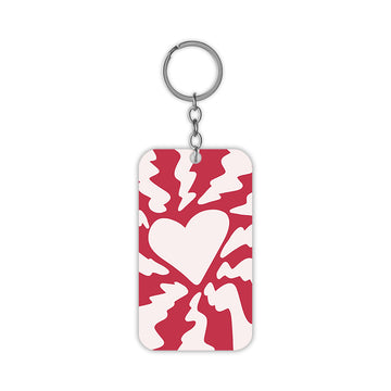 Striking Hearts Keychain