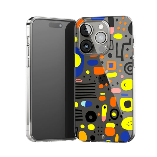 Colourful Maze Clear Silicone Case