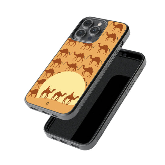 Camel in Desert Glossy Metal Case
