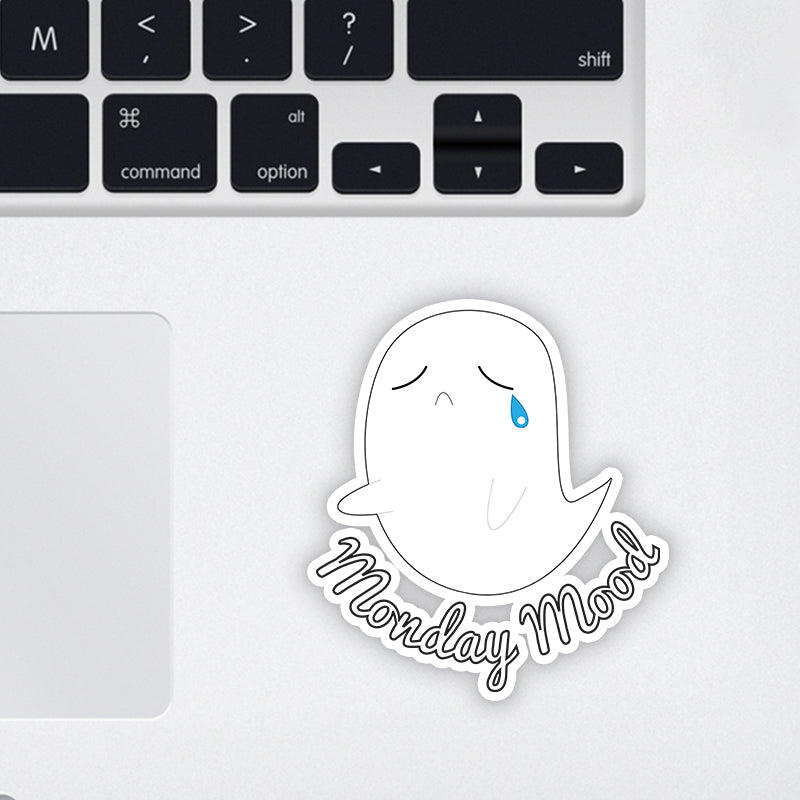 Monday Mood Laptop Sticker