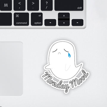 Monday Mood Laptop Sticker
