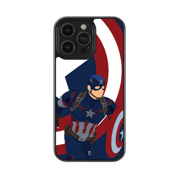 Captain America Fan Art Glossy Metal Case