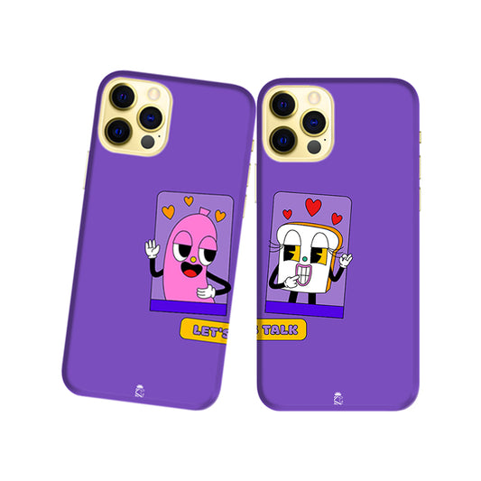 Let's Talk Slim Hard Couple Phone Case