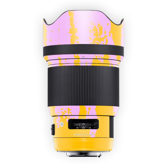 Yellow Paint Splash Lens Skin