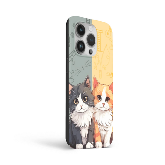 Cat Couple Flexible Soft Silicone Case