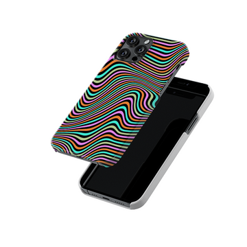 Abstractive Curvy Lines Slim Hard Case