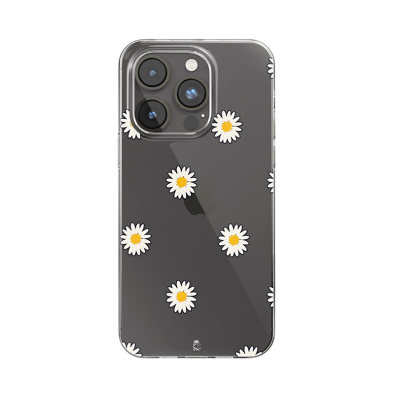 Flower Pattern Clear Silicone Case