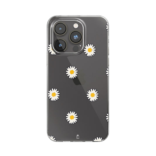 Flower Pattern Clear Silicone Case